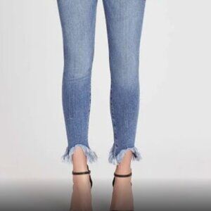 FRAME Le High Skinny in Garden Raw Hem Size 25